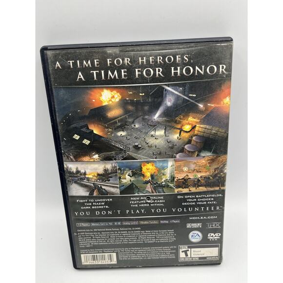 Medal of Honor: European Assault(Sony PlayStation 2, 2005)CIB- TESTED Video Game - Picture 2 of 5